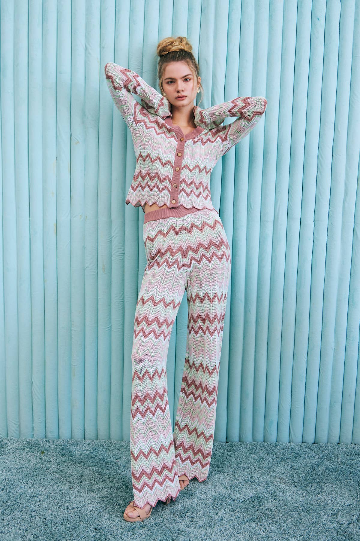 Serene Knit Pants Brown