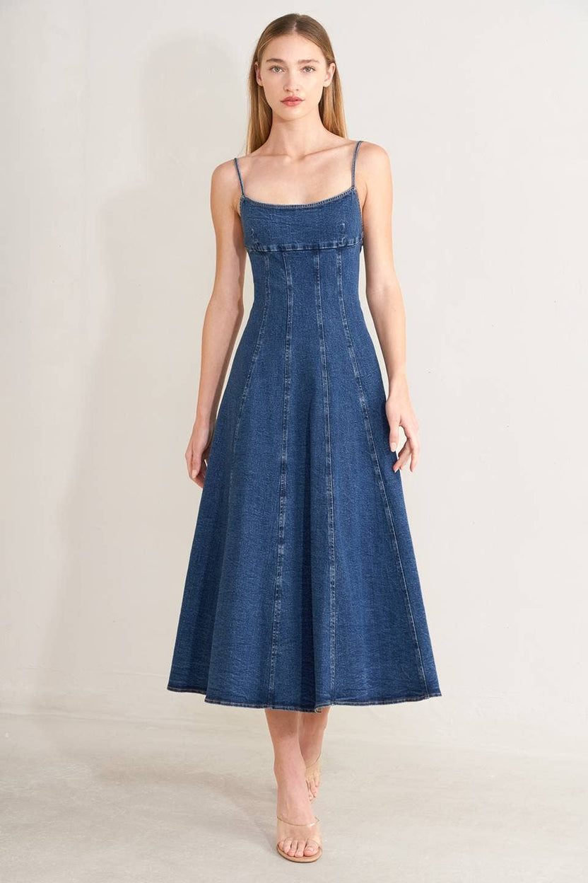 Amalia Midi Dress Indigo