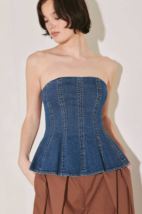 Vera Denim Top Indigo