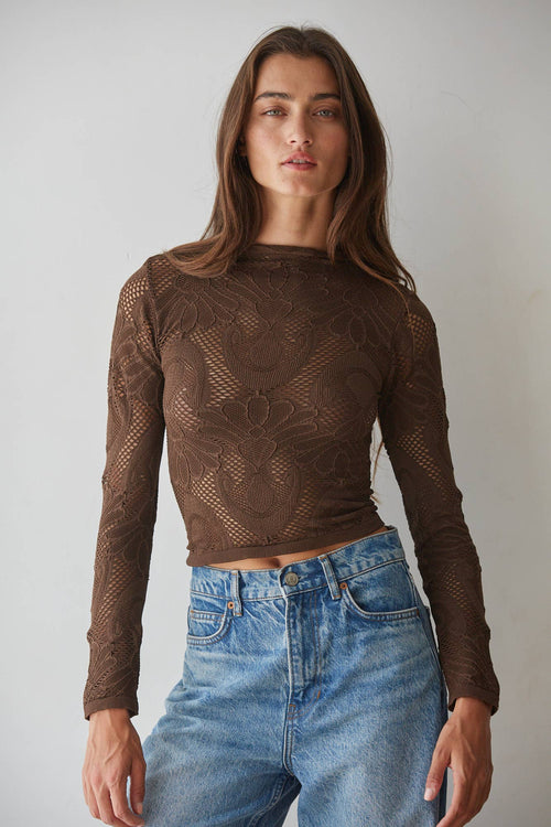 Elara Top Dark Brown