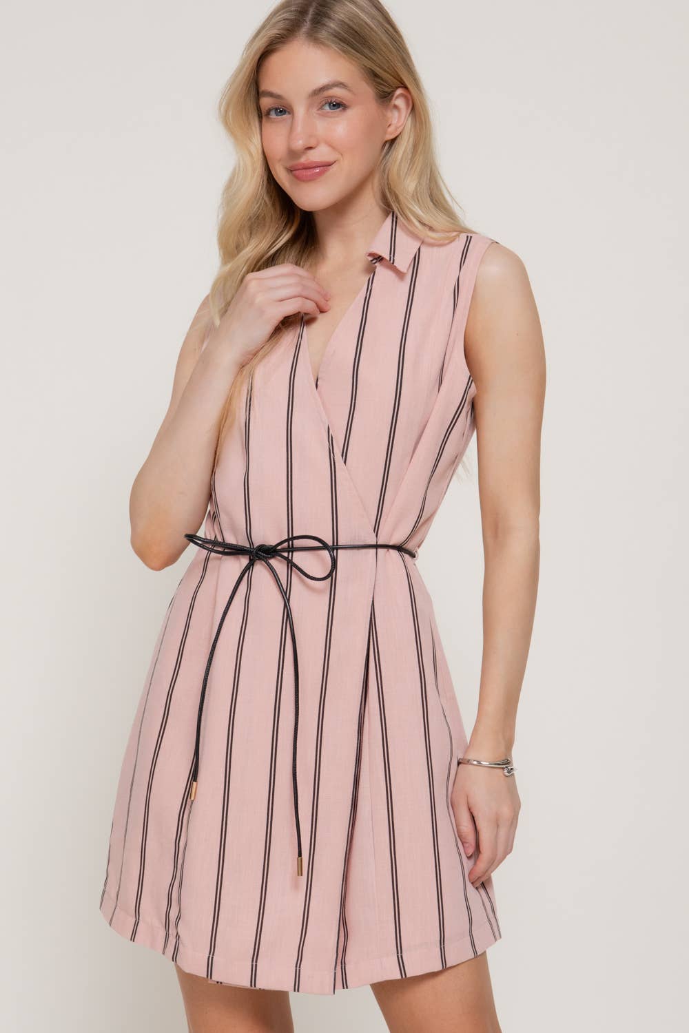 Hailey Linen Dress Pink