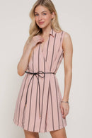 Hailey Linen Dress Pink