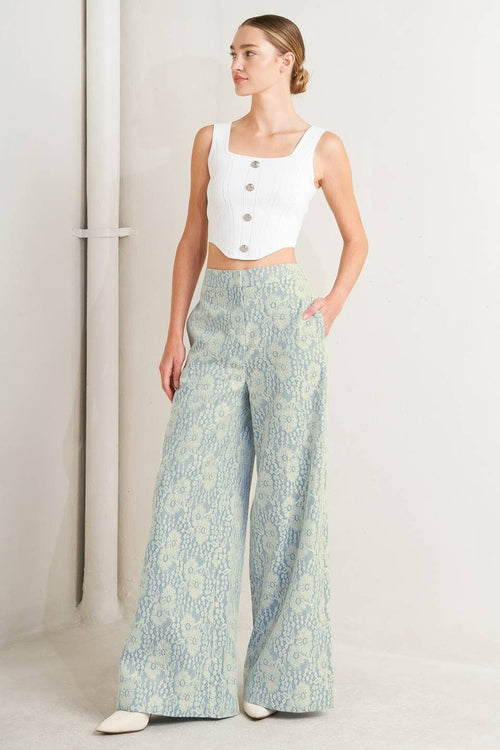 Lace Pant Light Blue