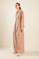 Aria Top Taupe Rust