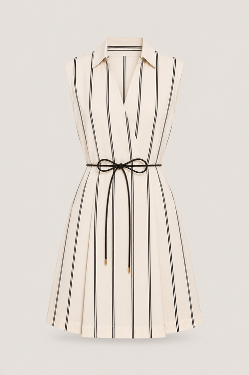 Vestido de lino Hailey color natural