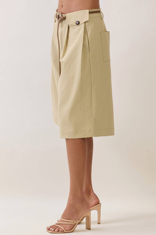 Ciara Bermuda Shorts Khaki