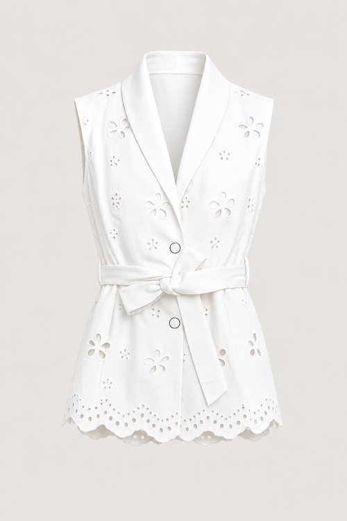 Bianca Vest Off White