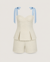 Boucle Tweed Set Cream