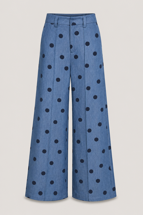 Indigo Polka Dot Pant