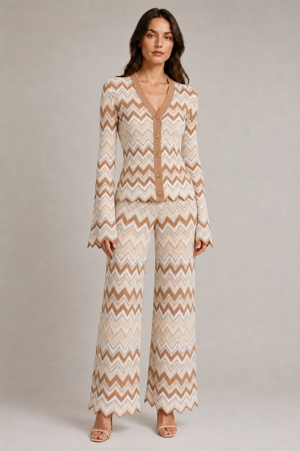 Serene Knit Pants Brown