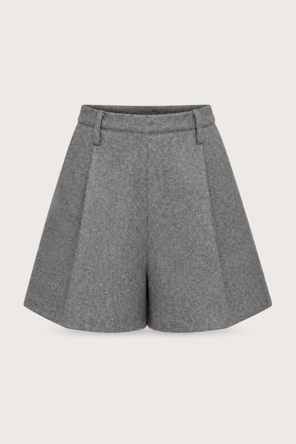 Blaire Pleated Shorts Gray