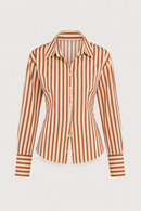 Aria Top Taupe Rust