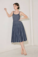 Elodie Knit Midi Dress Navy
