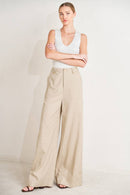 Striped Pant Taupe