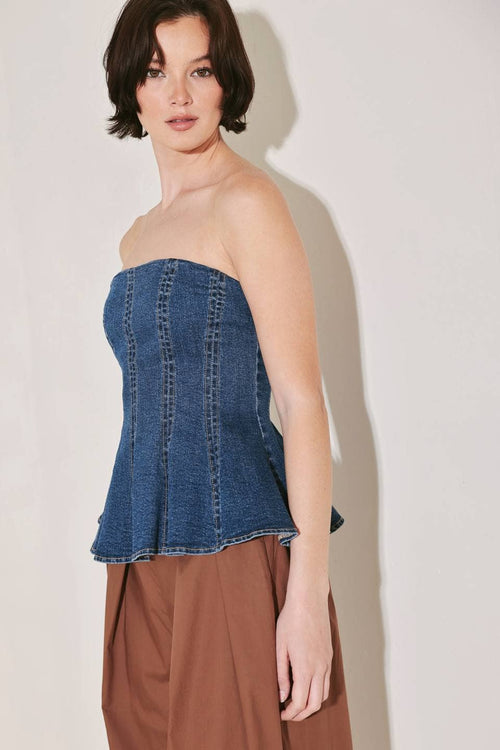 Vera Denim Top Indigo
