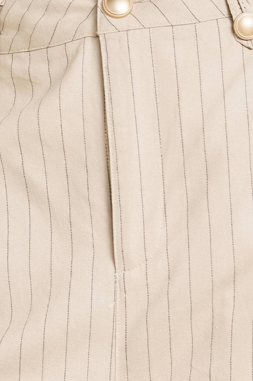 Striped Pant Taupe