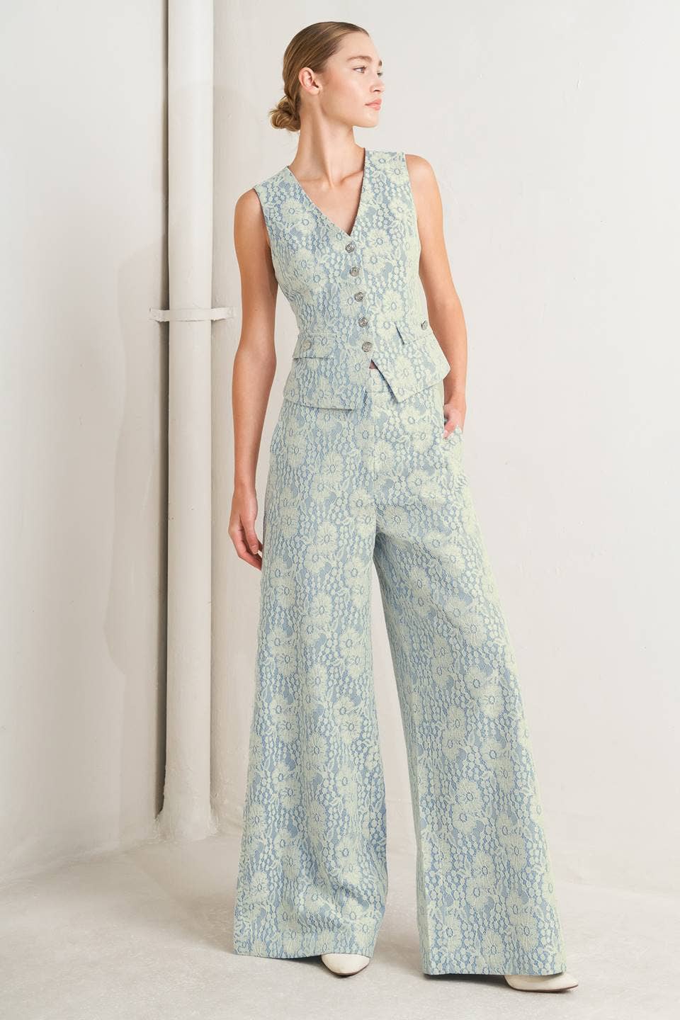 Lace Pant Light Blue