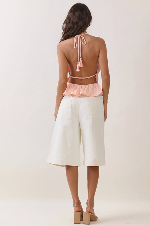 Ciara Bermuda Shorts Off White