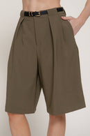 Belted Bermuda Short Olive