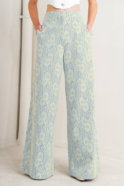 Lace Pant Light Blue