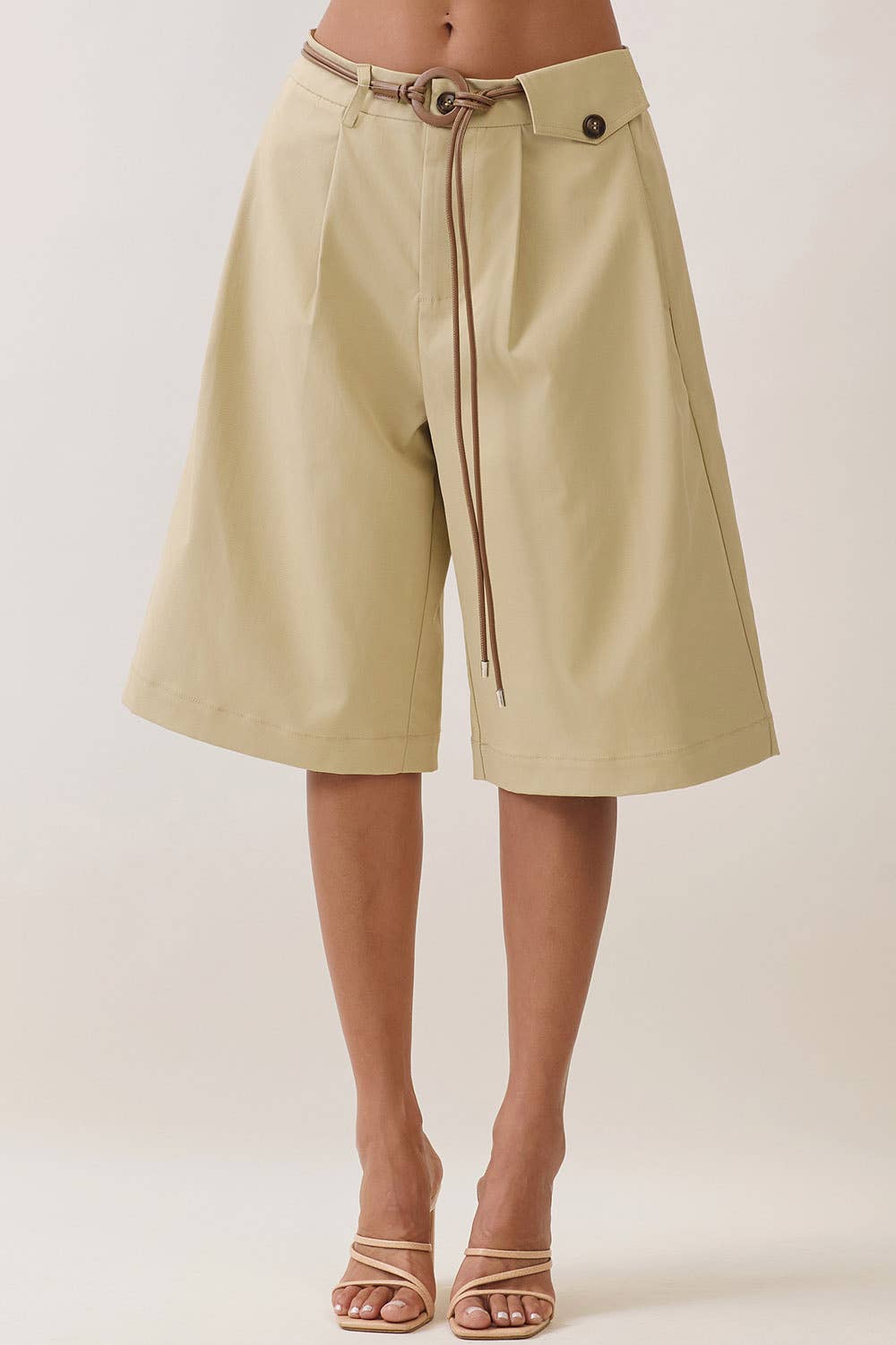 Ciara Bermuda Shorts Khaki